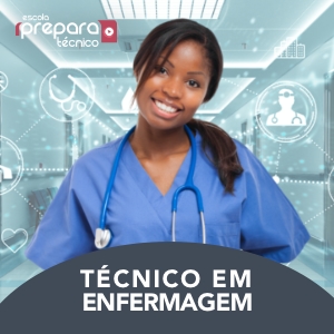 Curso técnico para a formação de Técnicos em Enfermagem. Estágio em Hospital. Duração 24 meses.